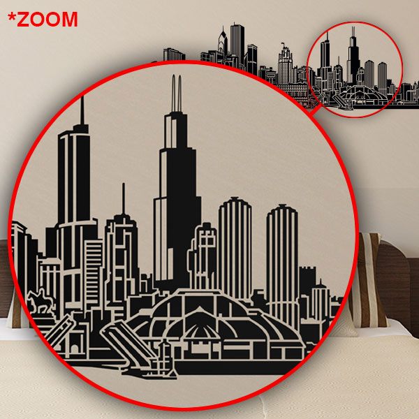 Wall Stickers: Chicago skyline