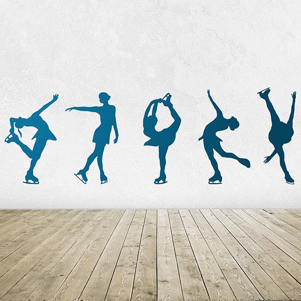 Wall Stickers: Figure skating silhouettes
