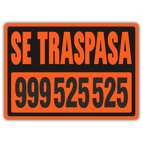 Wall Stickers: Orange Traspasa
