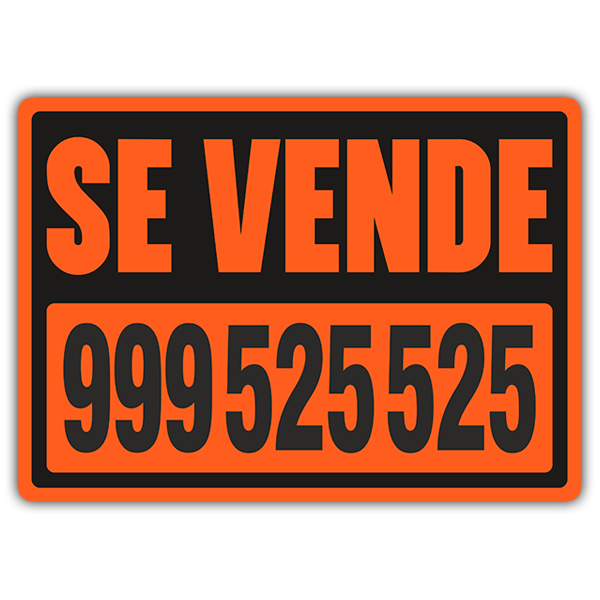 Wall Stickers: For Sale Orange