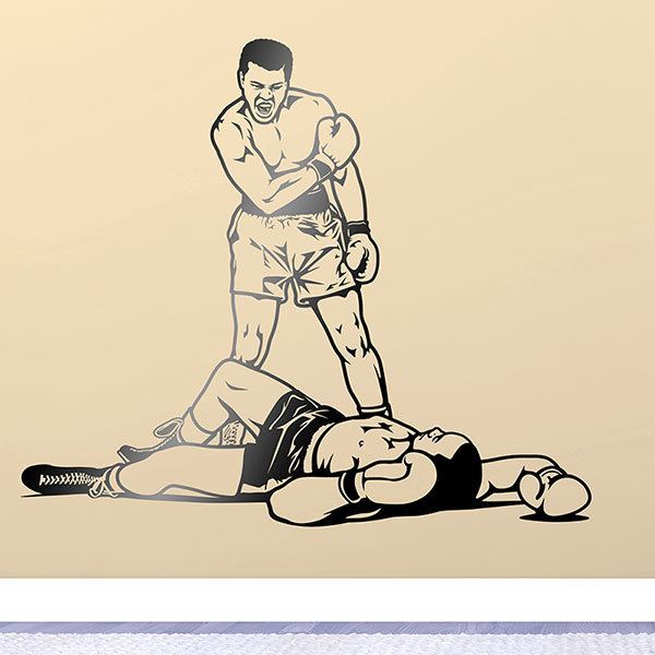 Sonny Liston 3D Wall Sticker Muhammad Ali vs 