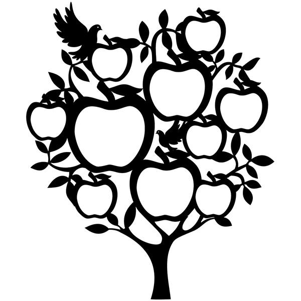 Wall Stickers: Genealogical Tree with Apples