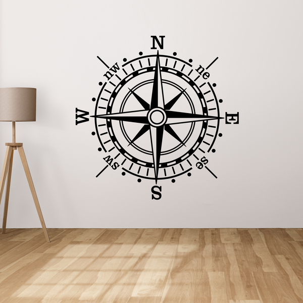 Wall Stickers: Rose of the Winds of the Sea