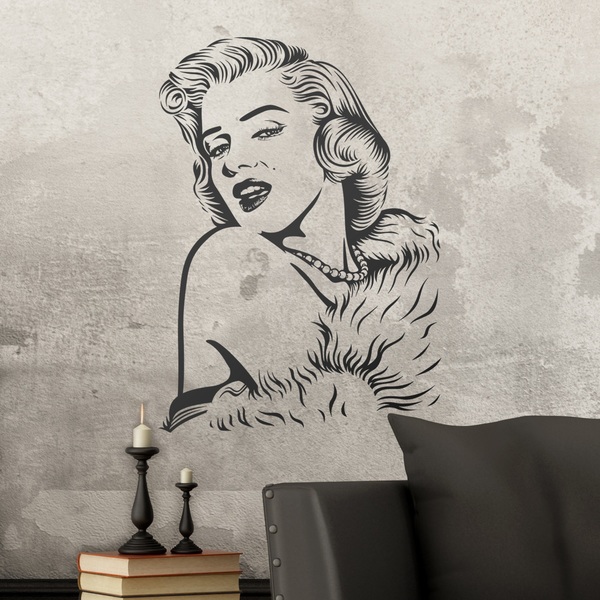 Wall Stickers: Marilyn Monroe perls