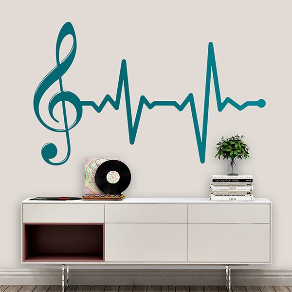 Wall Stickers: Musical cardiogram