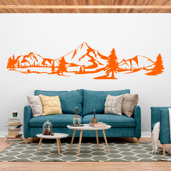 Wall Stickers: Mountains and pines