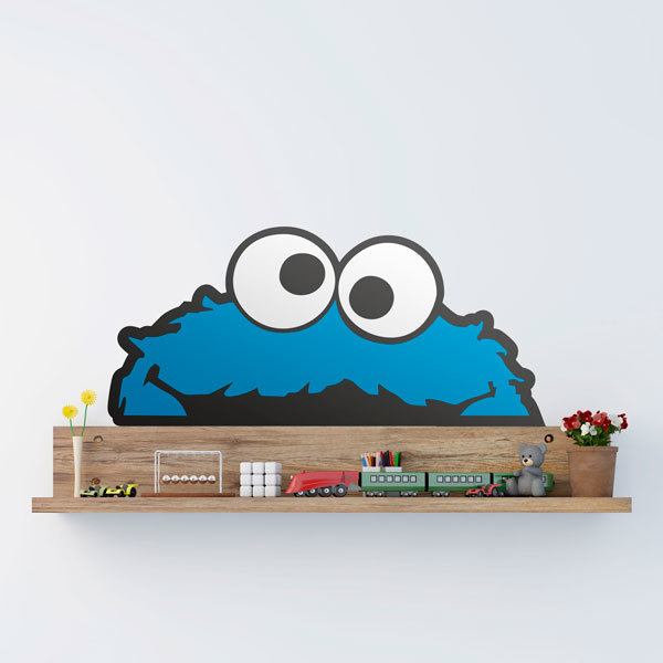 Stickers for Kids: Horizontal biscuit monster