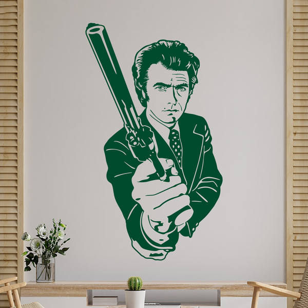 Wall Stickers: Dirty Harry with a gun