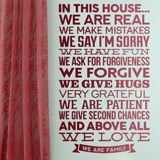 Wall Stickers: In this house we are real... 2