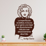 Wall Stickers: La imperfección es belleza... Marilyn Monroe 2