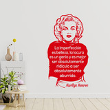 Wall Stickers: La imperfección es belleza... Marilyn Monroe 4