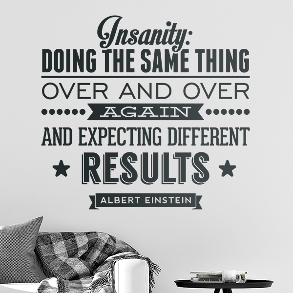Wall Stickers: Insanity quote 