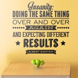 Wall Stickers: Insanity quote  2