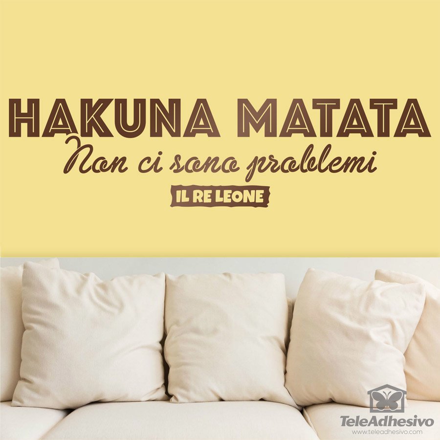 Wall Stickers: Hakuna Matata in Italian