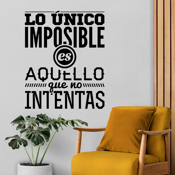 Wall Stickers: Lo único imposible es...
