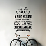 Wall Stickers: La vida es como montar en bicicleta 4
