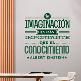 Wall Stickers: La imaginación - Albert Einstein 3