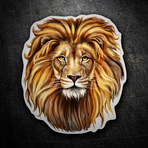 Car & Motorbike Stickers: Head of a lion