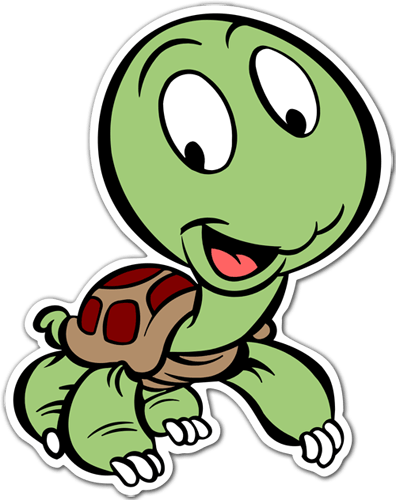 Car & Motorbike Stickers: Baby turtle