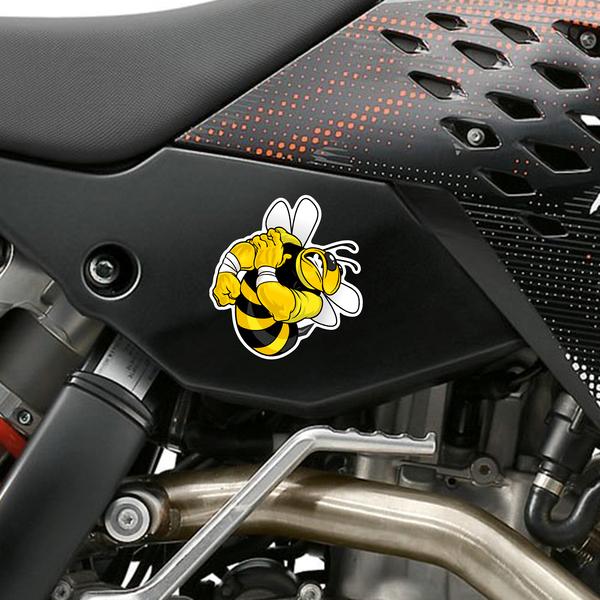 Car & Motorbike Stickers: Bee strong 5