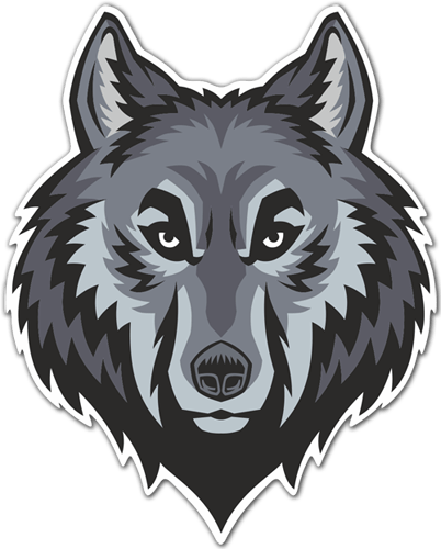 Car & Motorbike Stickers: Alpha male wolf