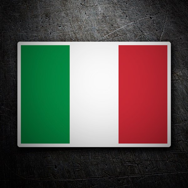Car & Motorbike Stickers: Flag Italy