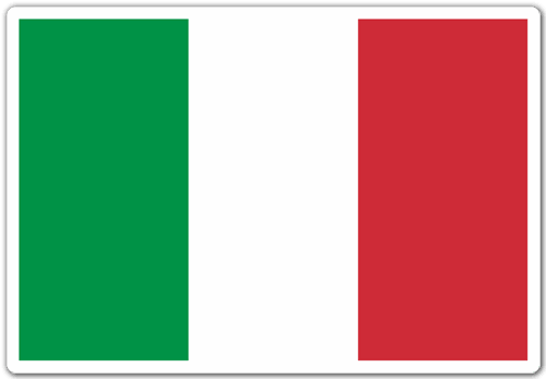 Car & Motorbike Stickers: Flag Italy