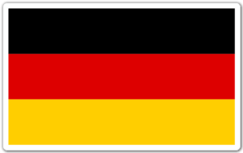 Car & Motorbike Stickers: Flag Germany