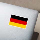 Car & Motorbike Stickers: Flag Germany 4