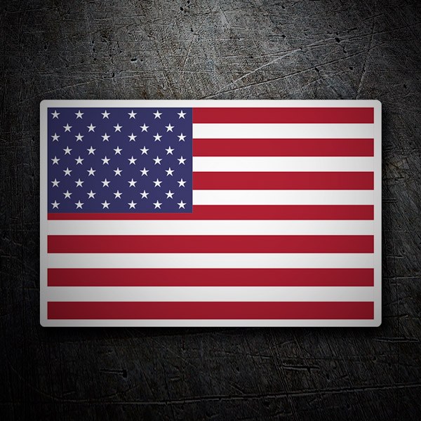 Flag Sticker USA | MuralDecal.com