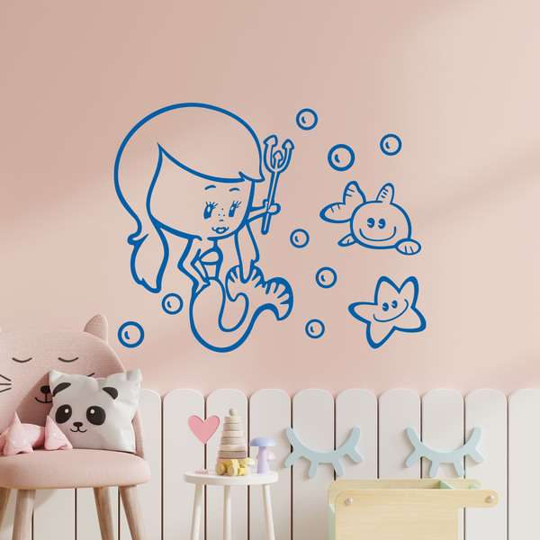 Stickers for Kids: Little mermaid