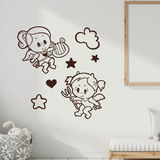 Stickers for Kids: Angel and demon babies 2