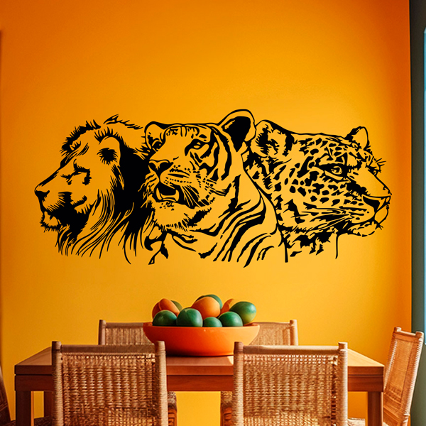 Wall Stickers: Lion, tiger and leopard