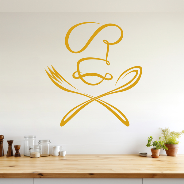 Wall Stickers: Chef spoon and fork