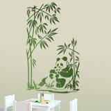 Wall Stickers: Panda bears and bamboo canes 2