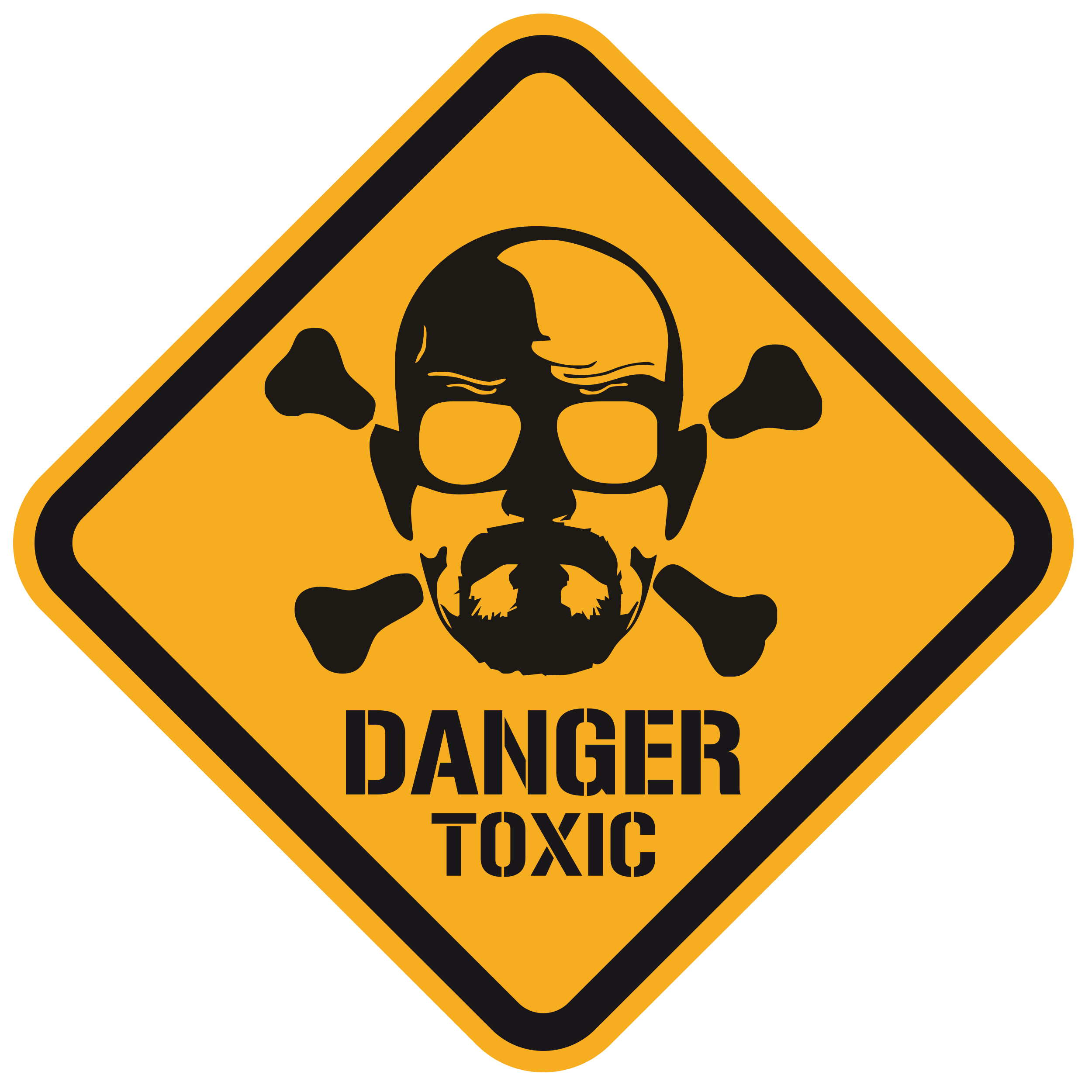 Wall Stickers: Heisenberg Danger Toxic Color
