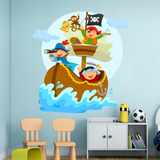 Stickers for Kids: Pirates sailing on his boat 5