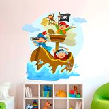 Stickers for Kids: Pirates sailing on his boat 6