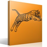 Wall Stickers: Bengal Tiger jump 3