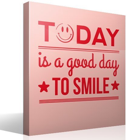 Wall Stickers: Today is a good day to smile