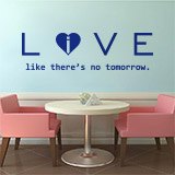 Wall Stickers: Love - live like there´s no tomorrow 2