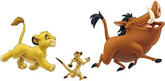 Stickers for Kids: Simba, Timon and Pumba 5