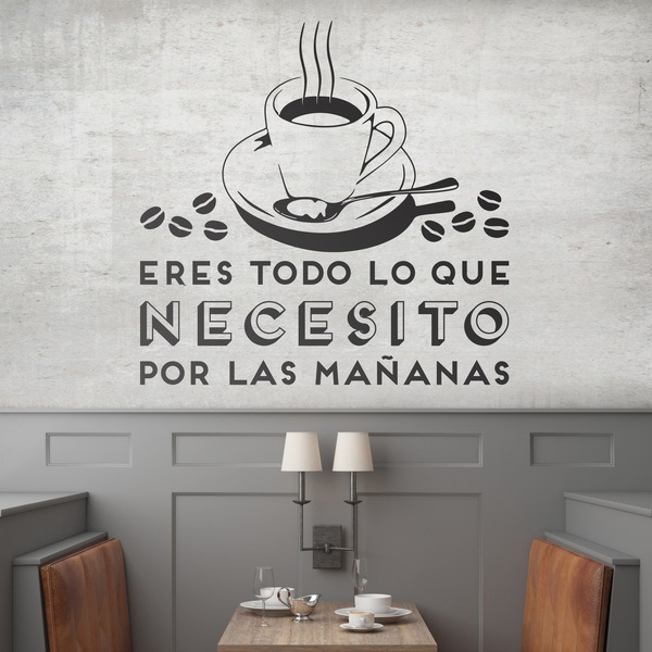 Wall Stickers: Eres todo lo que necesito - Café