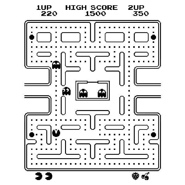 pacman game coloring pages - photo #21