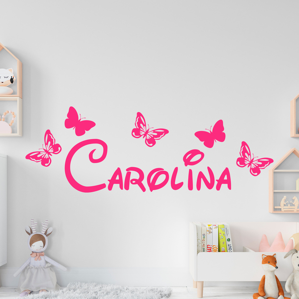 Stickers for Kids: Name among butterflies