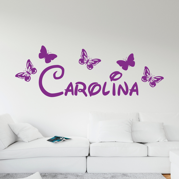 Stickers for Kids: Name among butterflies