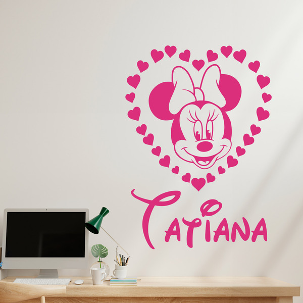 Stickers for Kids: Personalized heart of Minnie