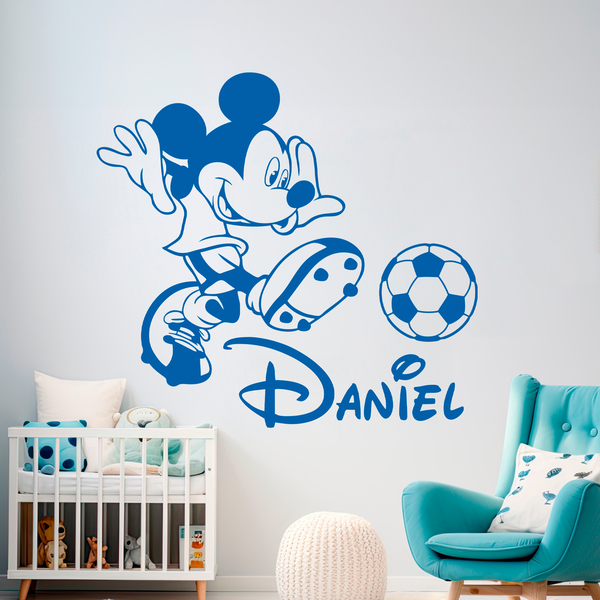 Stickers for Kids: Mickey Mouse playing soccer
