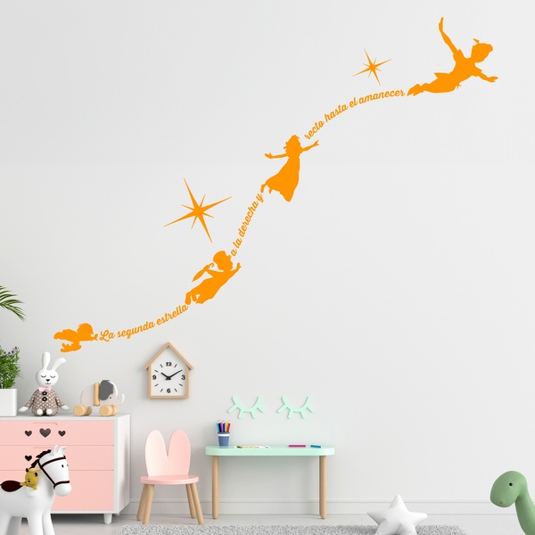Stickers for Kids: Typographyc Peter Pan Es