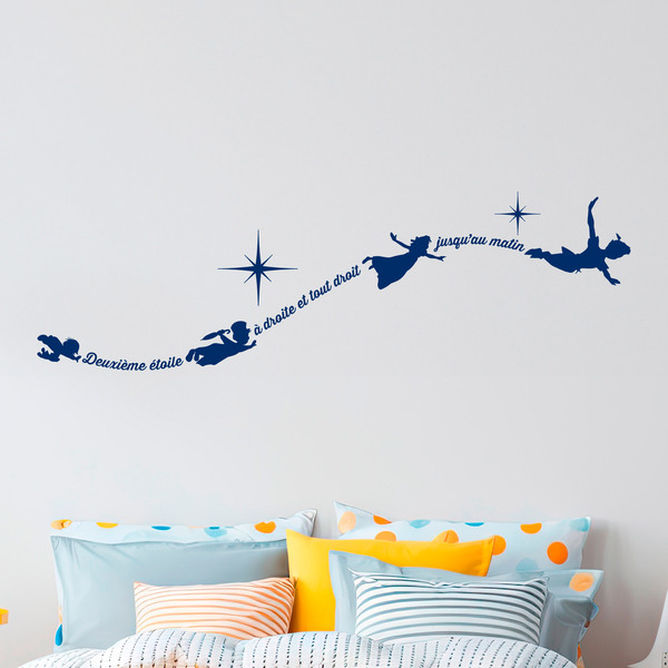 Stickers for Kids: Typographic Peter Pan in French